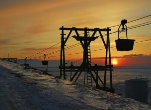 Kulltaubane i Longyearbyen på Svalbard